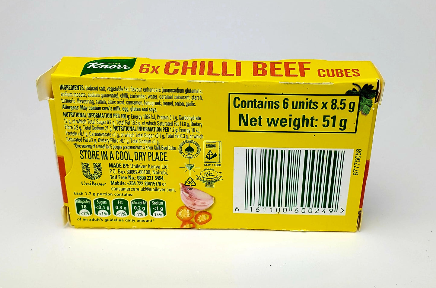 Knorr Beef CHILLI Cubes