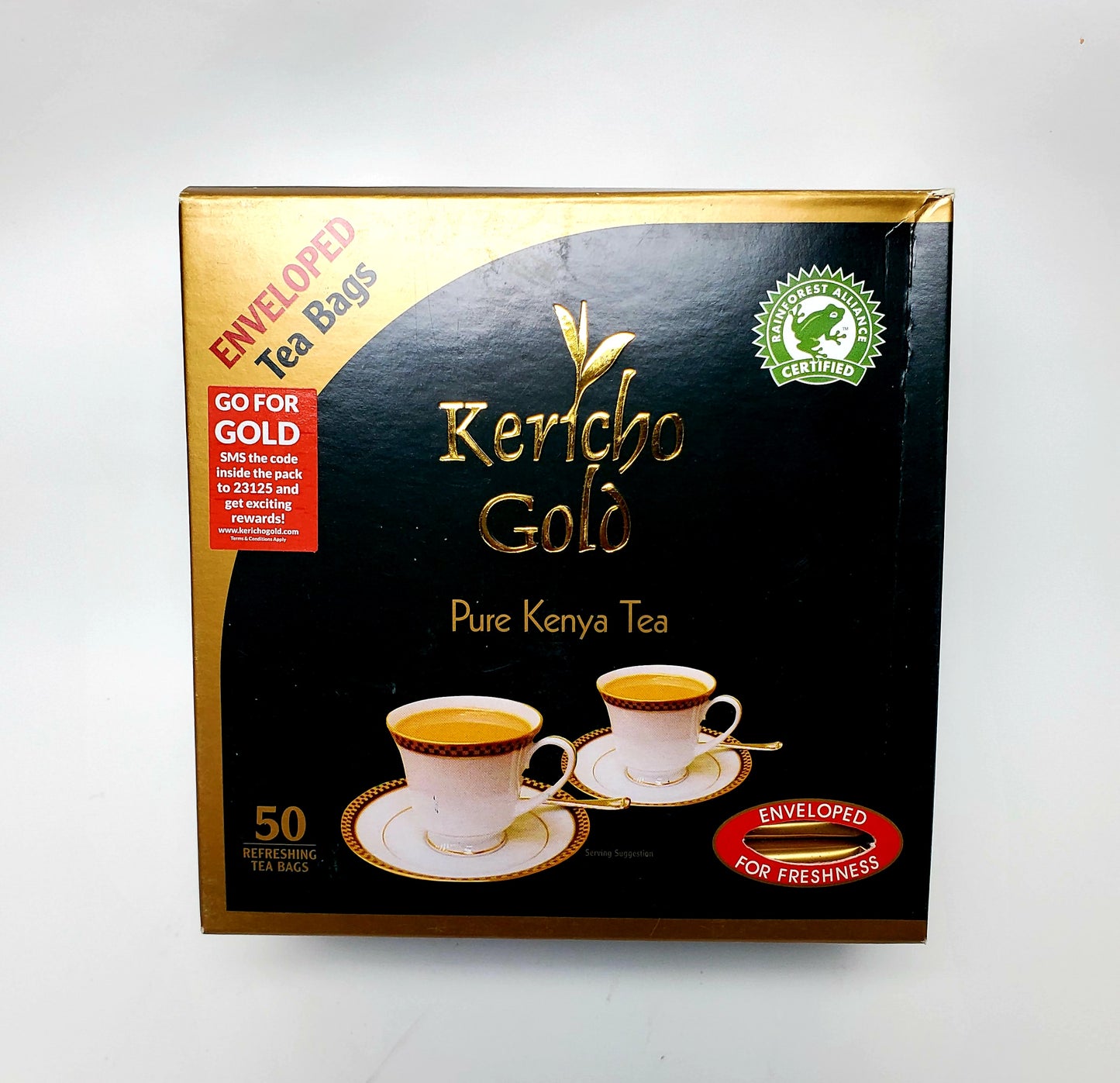 Kericho Gold 50 Tea Bags Premium Enveloped 100g