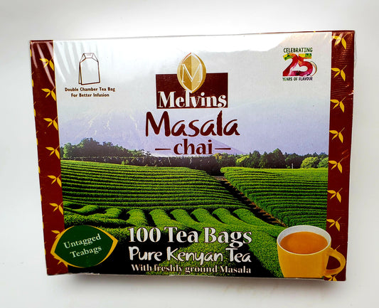 Melvins Masala 100 Tea Bags Untagged